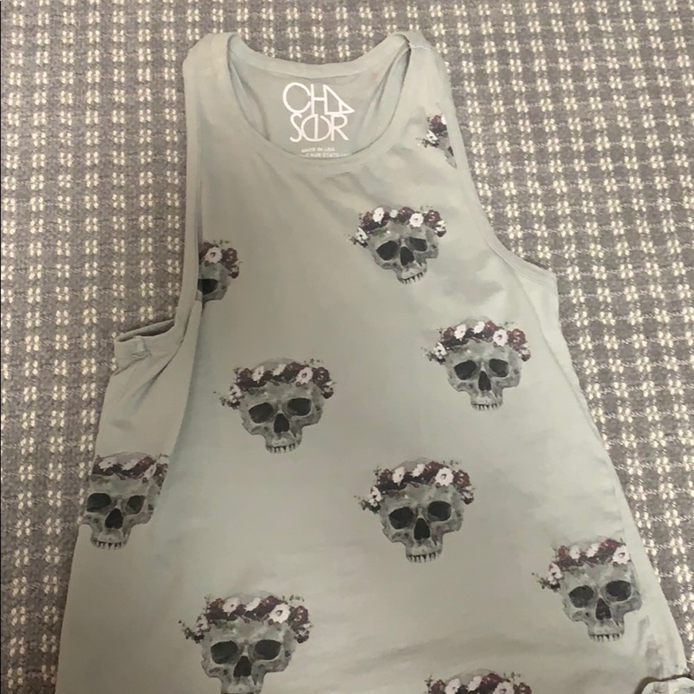 Chaser skull tank top